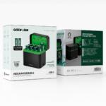 Green Lion RECHARGEABLE 8*AA Battery Dock USB-C - Black - Image 5