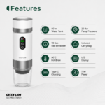 Green Lion Campinas Portable Coffee Maker 80mL – 20 Bar Espresso Machine - Image 5