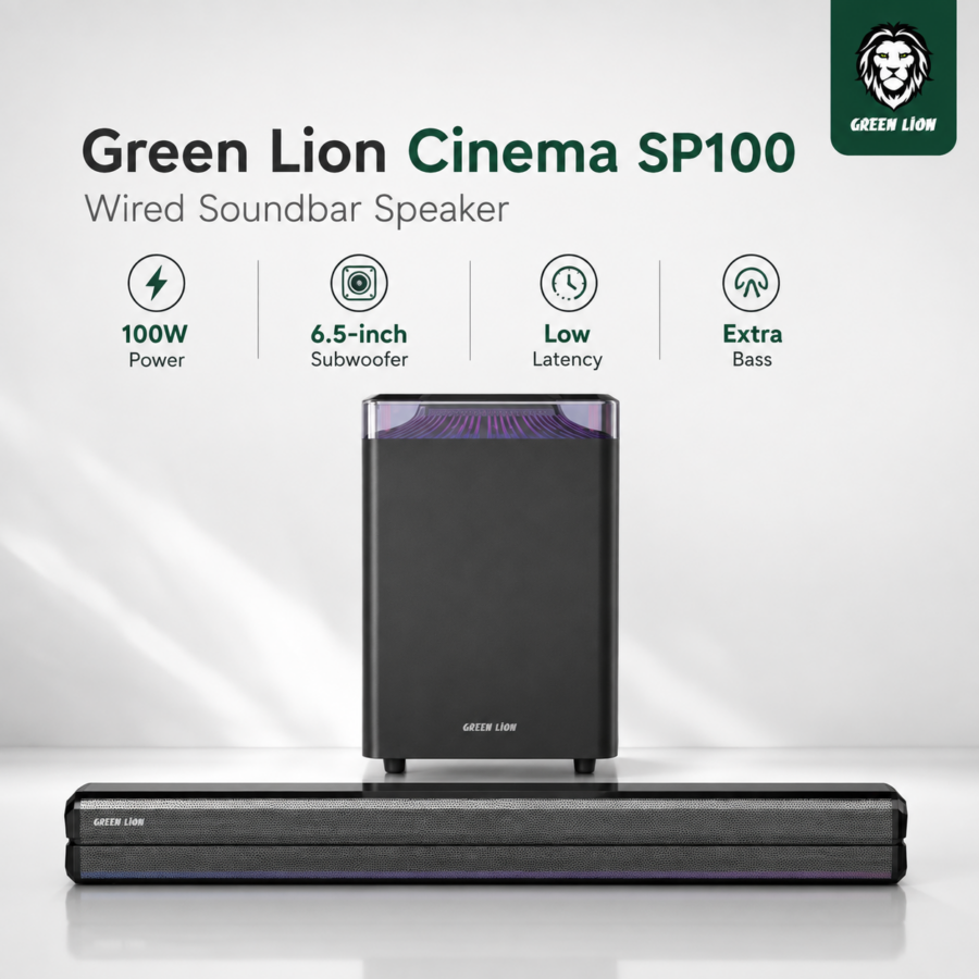 Green Lion Cinema SP100 Soundbar 100W – Buy in Kuwait