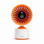 Green Lion Velar Desktop Fan 3600mAh – 100 Speed Levels – White - Image 2