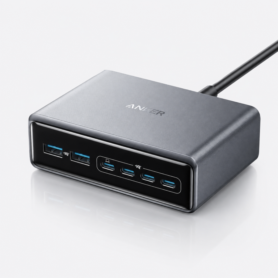 Anker Prime 200W Charger Kuwait Silver