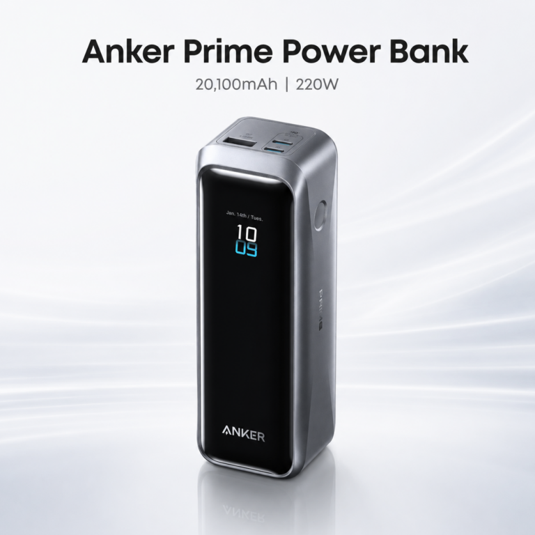 Anker Prime 20K 220W Power Bank Kuwait Black