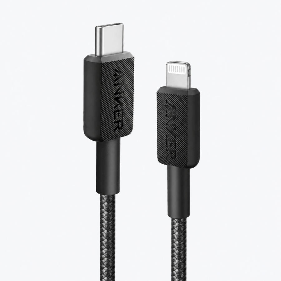 Anker 322 USB-C to Lightning Cable Braided 1.8m - Black