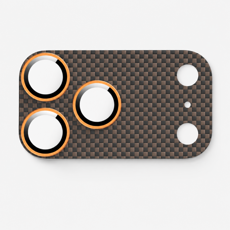 Green Lion Kevlar Guard Camera Lens for iPhone 17 Pro Pro Max - Black Gold
