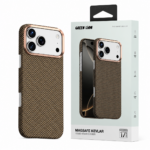 Green Lion MagSafe Kevlar Case for iPhone 17 Pro / Pro Max - Gold/Black - Image 2