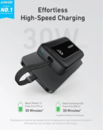 Anker Zolo Power Bank 10000mAh 30W with Built-In USB-C Cable – Black - Image 2