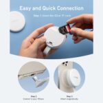 Anker MagGo USB-C Adapter 3-in-1 SD & TF Card Reader 10Gbps – Aurora White - Image 5