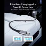 Anker Nano 75W Car Charger with Retractable USB-C Cable – Black - Image 4