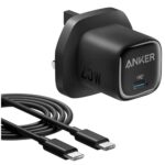 Anker 25W Charger with USB C Cable Kuwait Black