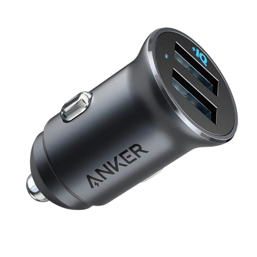 Anker PowerDrive 2 Alloy Car Charger Kuwait Black