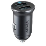 Anker PowerDrive 2 Alloy 24W Dual USB-A Car Charger – Black - Image 2
