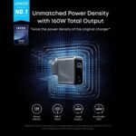 Anker Prime 160W 3-Port USB-C GaNPrime Charger with Smart Display – Black - Image 2