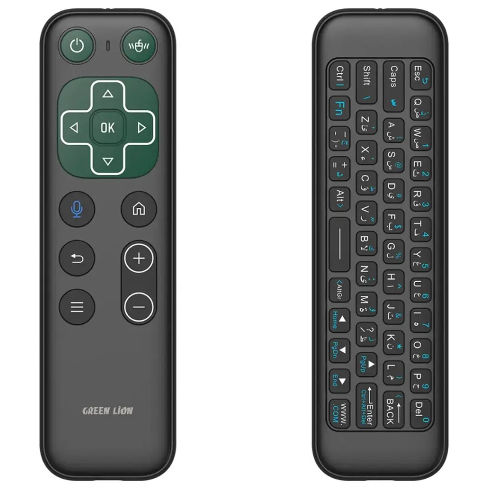 Green Lion Wireless Remote Keyboard Mouse Kuwait Black
