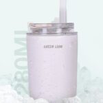 Green Lion Vacuum Travel Mug Lite 280ml – White - Image 3