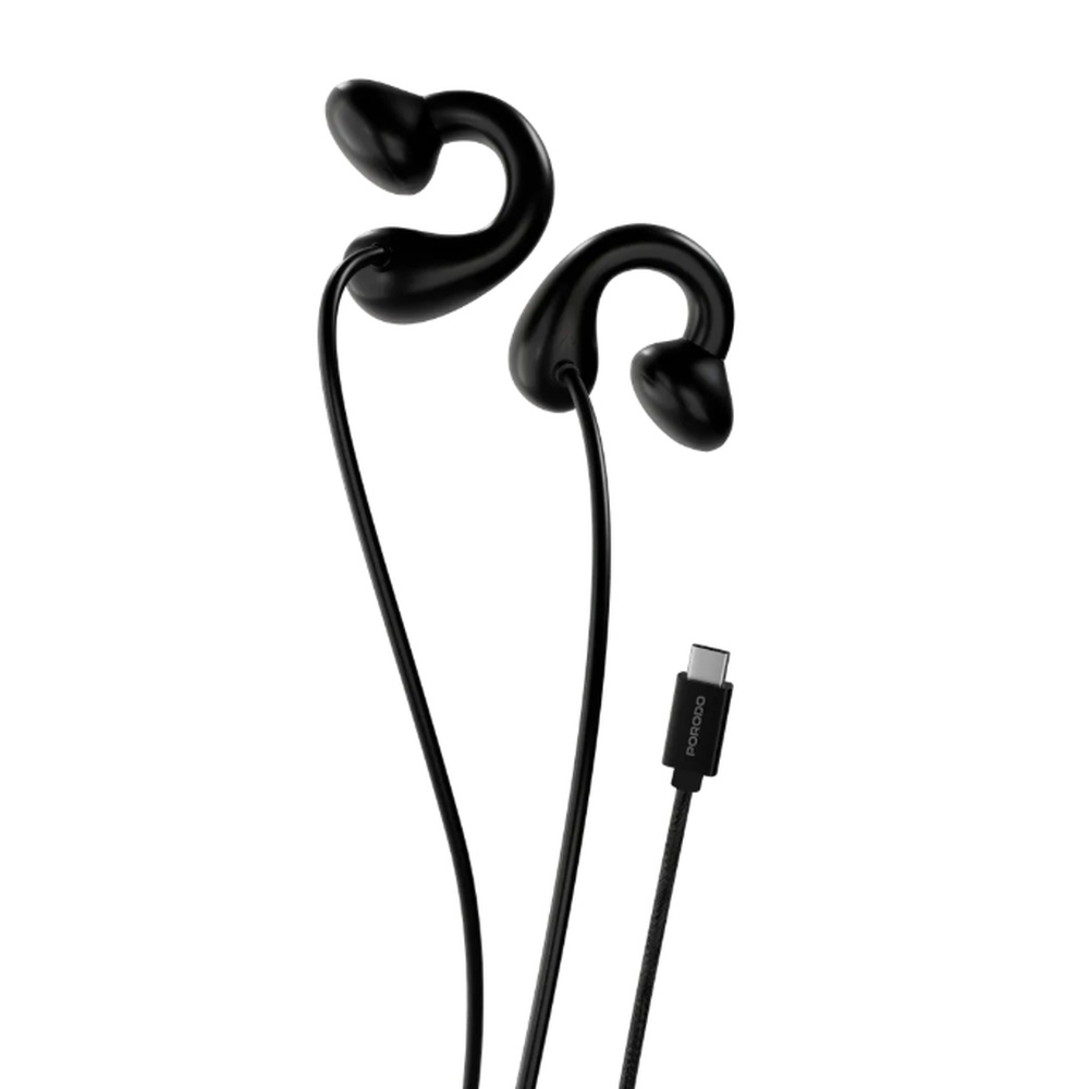 Porodo Voxes Clip On Earphones Kuwait Black