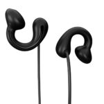Porodo Voxes Clip-On Wired USB-C Earphones – Black - Image 3
