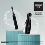 Porodo Lifestyle Ultimate Oral Care Duo Electric Toothbrush & Water Flosser – Black - Image 4