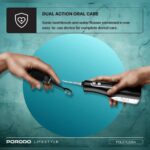 Porodo Lifestyle Ultimate Oral Care Duo Electric Toothbrush & Water Flosser – Black - Image 8