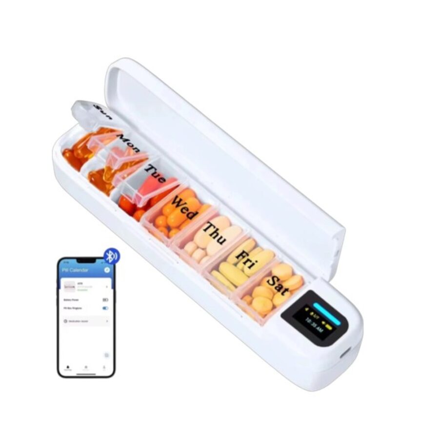 LiveOn Smart Pill Organizer Kuwait White