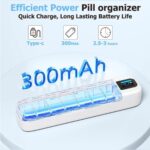 LiveOn Smart Pill Medication 7-Day Organizer with Bluetooth – White - Image 3
