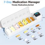 LiveOn Smart Pill Medication 7-Day Organizer with Bluetooth – White - Image 5