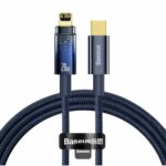 Baseus Explorer USB-C to Lightning Cable 20W 1M Auto Power Off – Blue