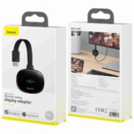 Baseus Meteorite Shimmer Wireless Display Dongle 4K 30Hz 2.4G – Black - Image 3