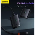 Baseus AirJoy 2-in-1 Bidirectional HDMI Switch 4K 60Hz with 1m Cable – Black - Image 4