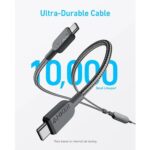 Anker 140W 2-in-1 USB-C to Dual USB-C Cable 4ft – Black - Image 3
