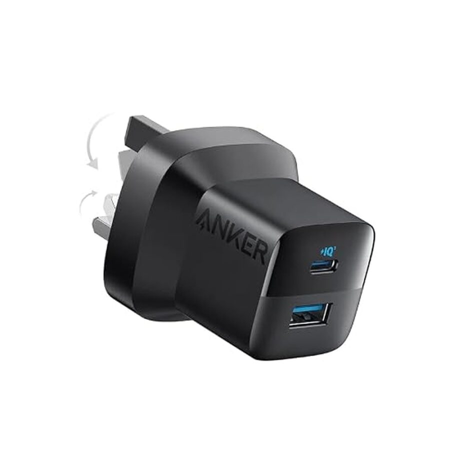 Anker 323 33W Charger with Cable Kuwait Black