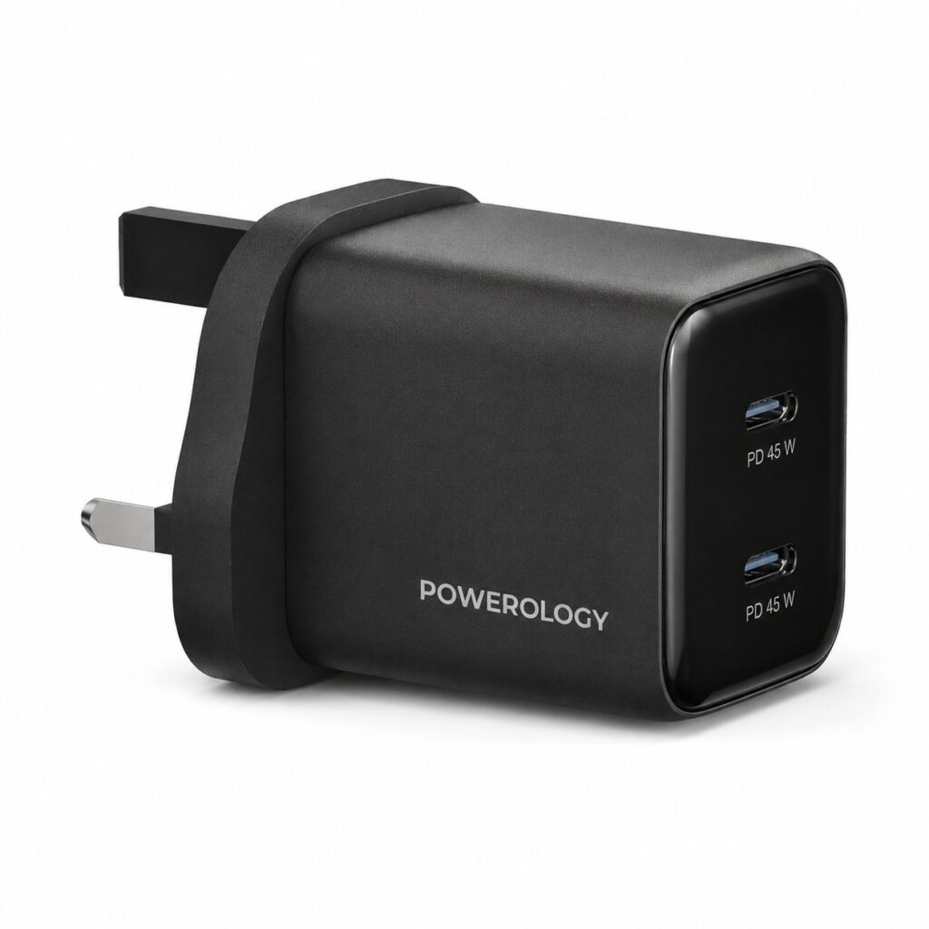 Powerology Volt X 45W Charger Kuwait Black
