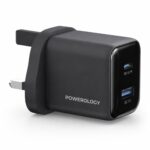 Powerology Volt X 45W USB C USB A Charger Kuwait Black