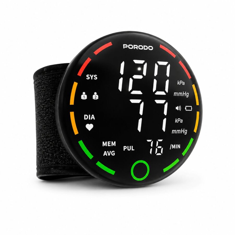 Porodo Wrist Blood Pressure Monitor Kuwait Black
