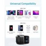 Anker 323 33W Dual-Port Charger with 322 USB-C to USB-C Cable 3ft – Black - Image 4