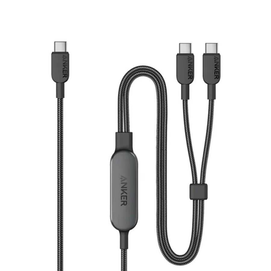 Anker 140W 2 in 1 USB C Cable Kuwait Black