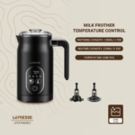 LePresso Four Froth Milk Frother 500W 270ml – Black - Image 3