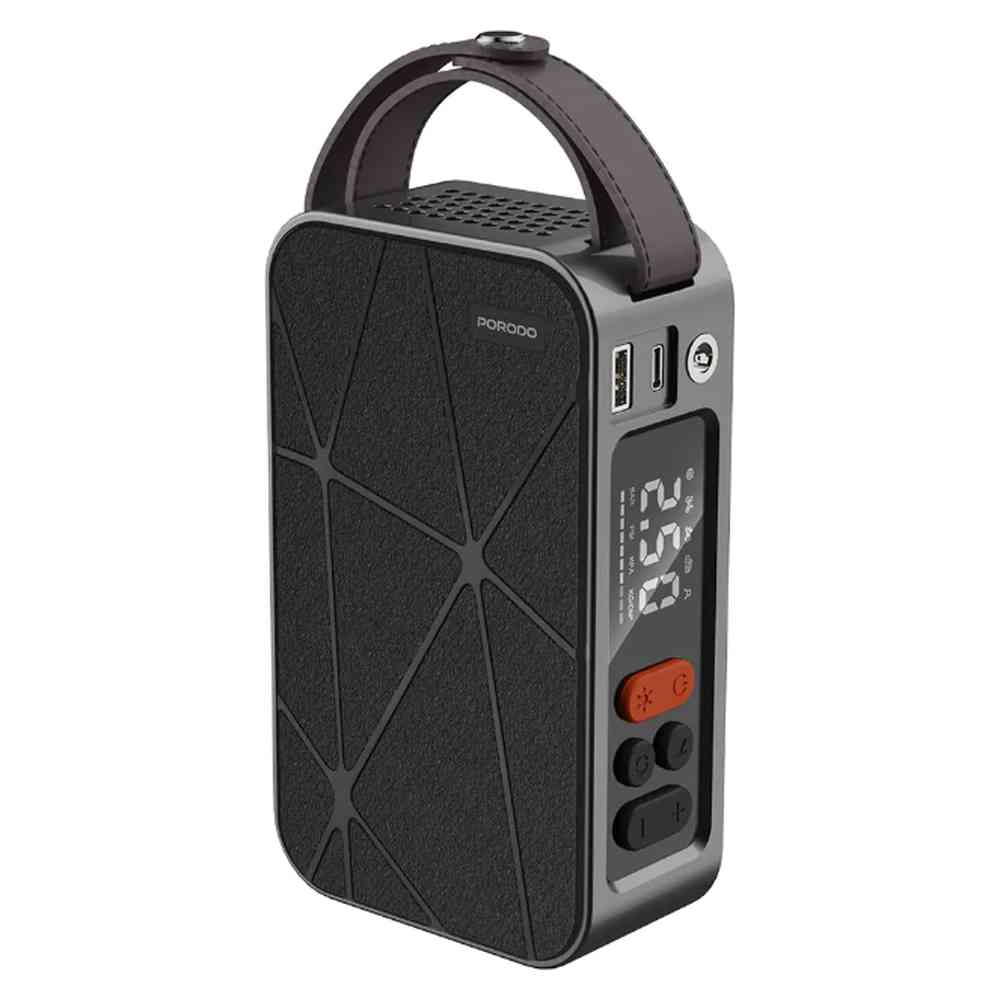 Porodo Flator Car Tire Inflator 4000mAh 60W – Black