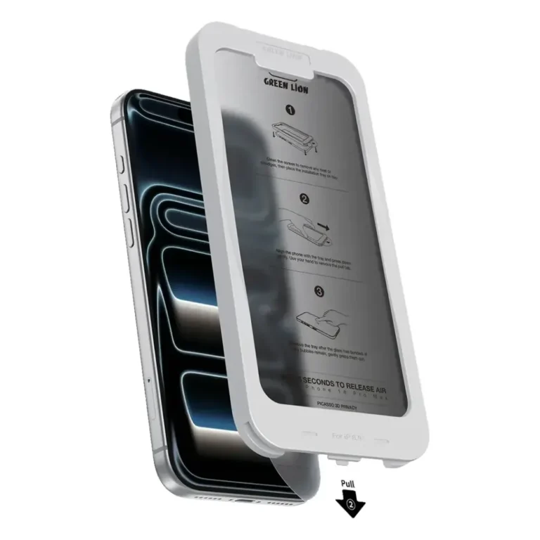 Green Lion Picasso 3D Privacy Glass iPhone 18 / 17 Pro Max | Kuwait