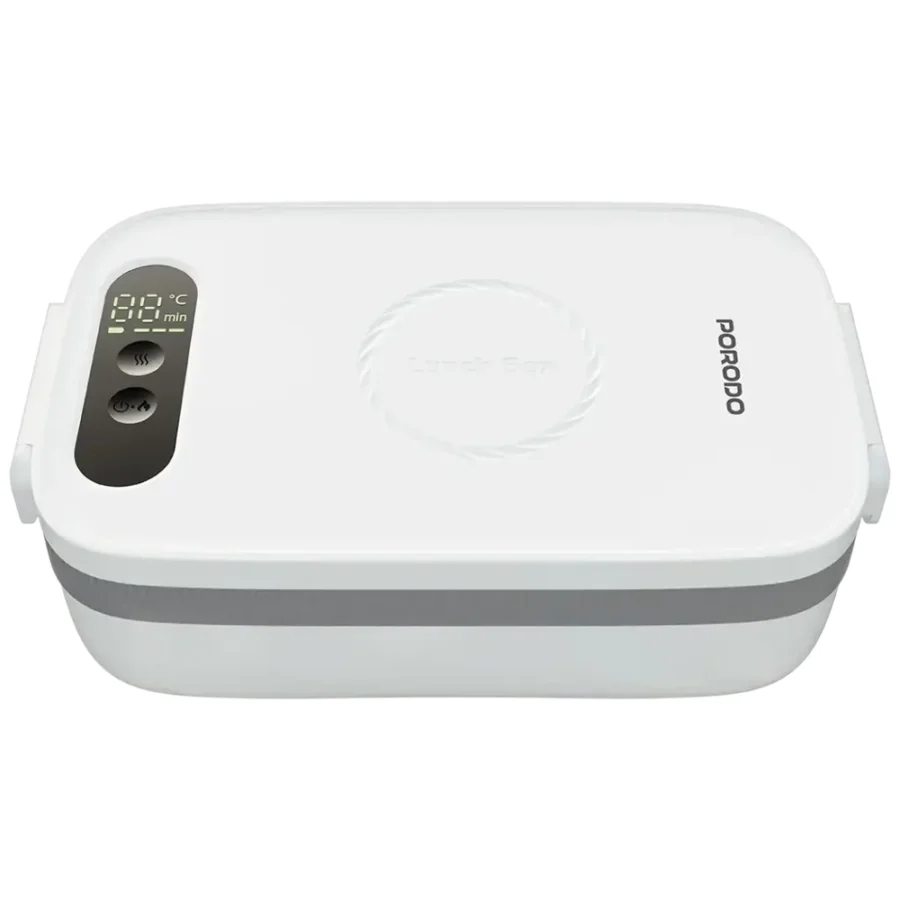 Porodo Lifestyle HeatMate Rechargeable Electric Lunch Box- White