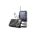 Powerology 16000mAh Solar Power Bank with FM Radio & Speaker – Black - Image 2